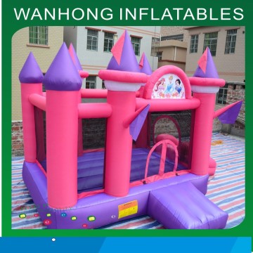 Cheap smalli inflatable bounce house princess castle slide