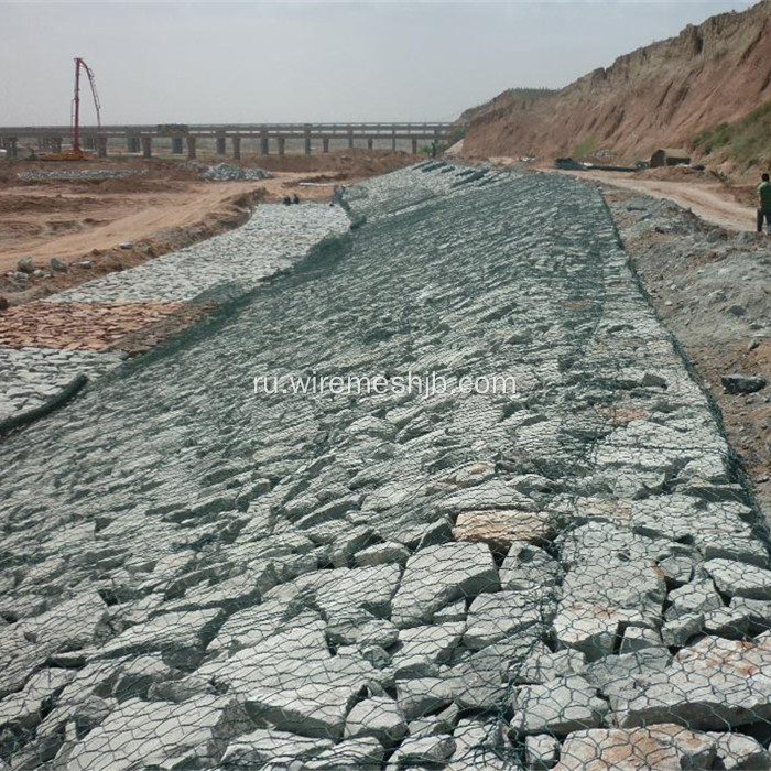 Тюфяк Gabion-Шестиугольная Коробка Gabion Ячеистой Сети 