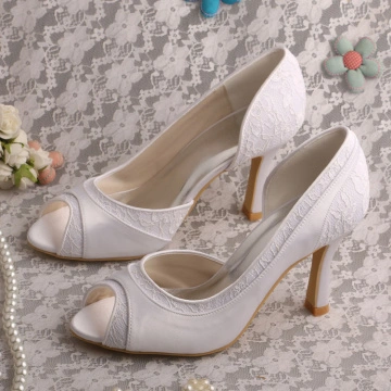 peep toe white shoes