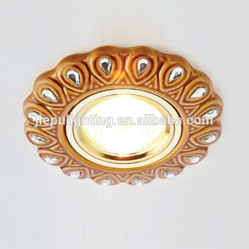 Russian popular MR16 GU10 GU5.3 brown ceramic spotlight for ceiling decoration