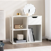 Modern White Freestanding Display Rack