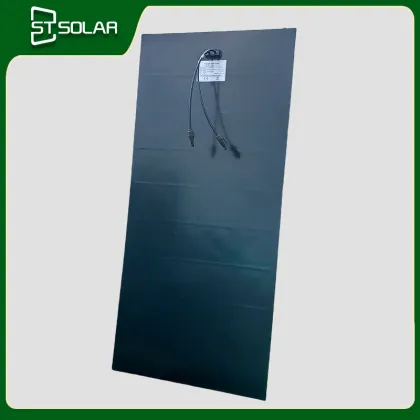 Flexible solar panels for yachts with bypass diodes