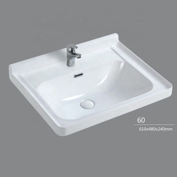 24 Inch Wall-Mounted Ceramic Bathroom Cabinet with Hand Basin