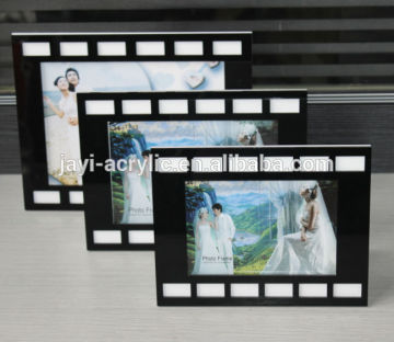 Wholesale black photo frame/photo frame new models/square acrylic photo frame