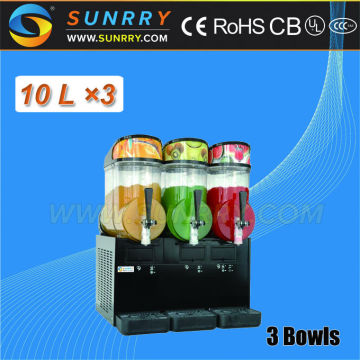 3 bowl smoothie industrial granita slush vending machine