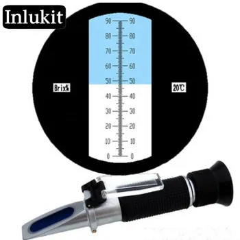 High Precision 0-90% Brix and Cutting Liquid Refractometer: Accurate Measurement Tool for Concentration Analysis