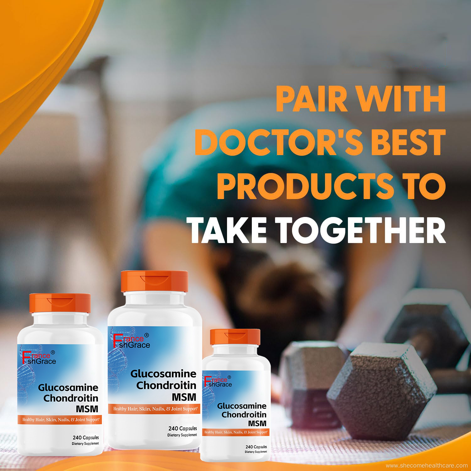 Glucosamine chondroitin Joint Support msm Capsules for Men