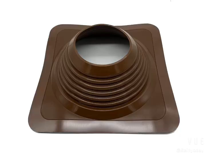 Solin de toit en aluminium silicone EPDM carré pour tuyau