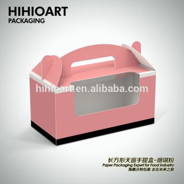 Accept Custom Order and Varnishing Printing Handling cupcake box