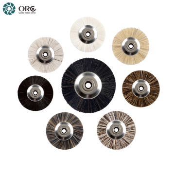 High Quality Chungking Bristle Goat Horse Hair Polish Abrasive Disc Brush for Jewelry Cleaning