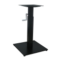 metal cast iron table base 450x450xH(720-1080)mm hand crank adjustable table base