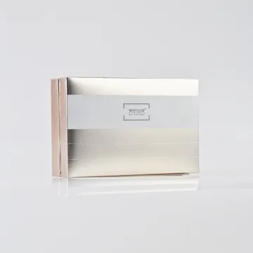 Shinny Silver Boxes With Foil Logo