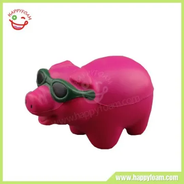 Pu anti stress ball pig reliever