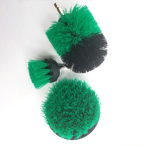 Car cleaning and polishing drill brush set