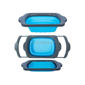 Collapsible Colander Kitchen Basket for Fruit and Vegetable Drainage
