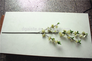 110 cm Height home handmade china 3d Fire resistant artificial cream fabric cherry blossom flower E11 16F01