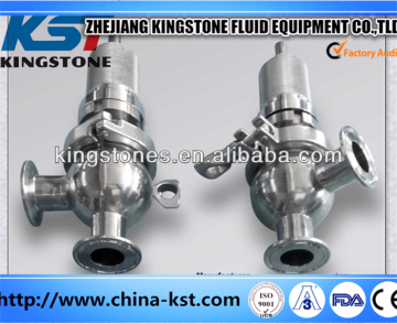 stainless steel sanitary pressure relief valve