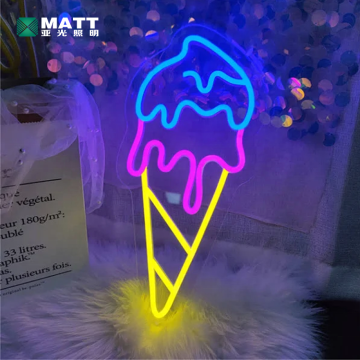Tanda Neon Led Dalaman Terbaik untuk Penghantaran Dekorasi Restoran Ice Cream yang berwarna -warni - Pembuatan Kilang Matt 2024