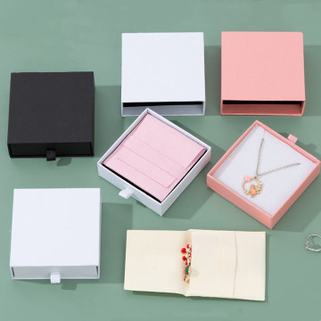 A1 Kartonschublade Schmuckschachtel Kraftpapier Halskette Ringarmbandverpackung