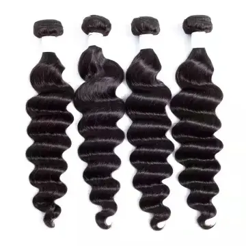 brazilian loose deep wave hair weave , 4 bundles virgin brazilian Human hair Bundles With Closure