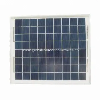 15W Polycrystalline Solar Panel with 21.24V Open-circuit Voltage