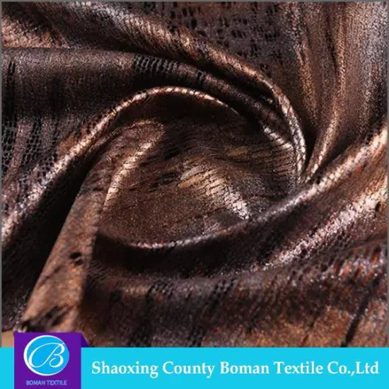 China suppliers Top-end Dress Knitted foiled spandex fabric