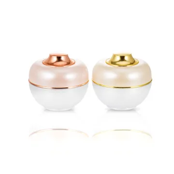 wholesale skin care 15g 30g 100g gold white color plastic acrylic double wall pot cream cosmetic jar