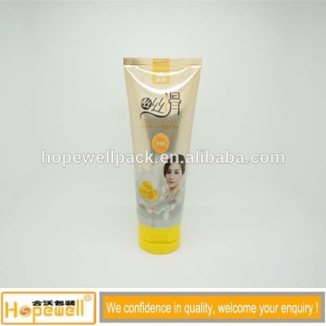 Cosmetic tube body wash Laminated tube packaging with flip top cap, aluminum squeeze package laminated tube