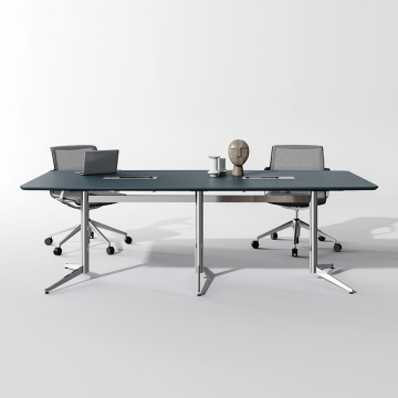 High-end 4-Person Modern Wood Conference Table for Office Meeting Rooms