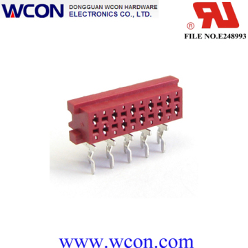 1,27 mm Micro partido 10P rojo hembra 90 ° Lug