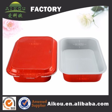 Aluminum foil food tray oven safe high end airlines meals container