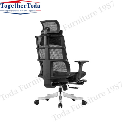 fabric seat ergo mesh office chair with headrest