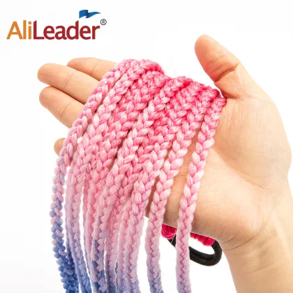 AliLeader Cute Kid Ponytail Holder Hair Accessories Rainbow Color Hair Tie Girls Sweet Hair Extension Children Wig Braid