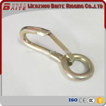 115D Sheet Iron bit Snap Hook with hole in China connecting spring hook Carabiner Hardware Manufacturer 3/8''