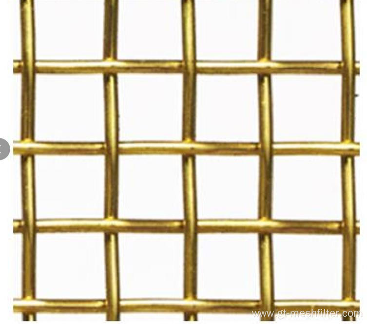 Plain braided brass mesh