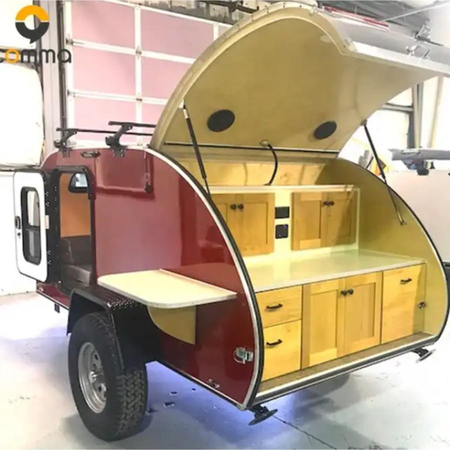 小さなキャンプ旅行トレーラーキャンピングカーCaravan RV