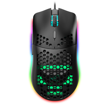 J900 6400DPI Adjustable Gaming Mouse with RGB - 6 Buttons, USB Wired, for Home/Laptop/PC