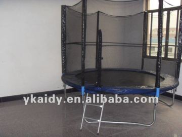 14FT round trampoline with enclosure and ladder