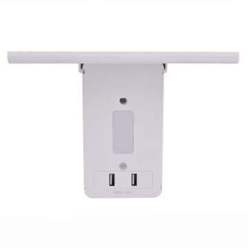 110V Night Light USB Socket with Surge Protection and 6 AC Outlets