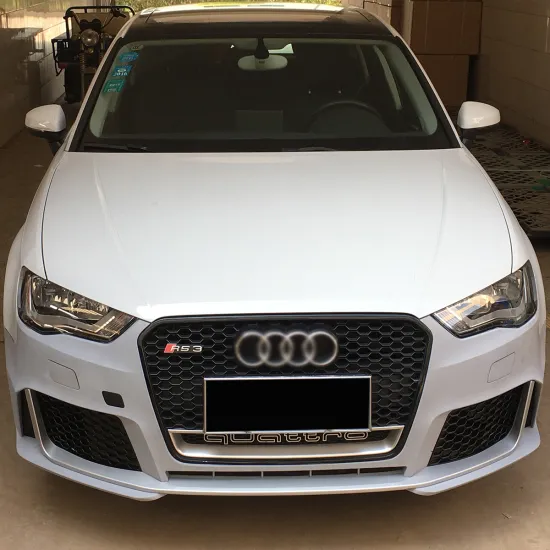Performance Body Kit for Audi A3 2013-2016: RS3 Front Bumper Conversion with Grille Tip Exhaust