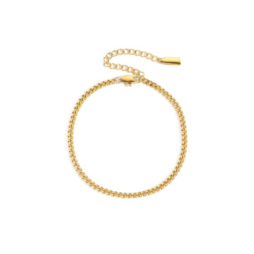Wholesale Fashion Stainless Steel Cuban Chain Anklets