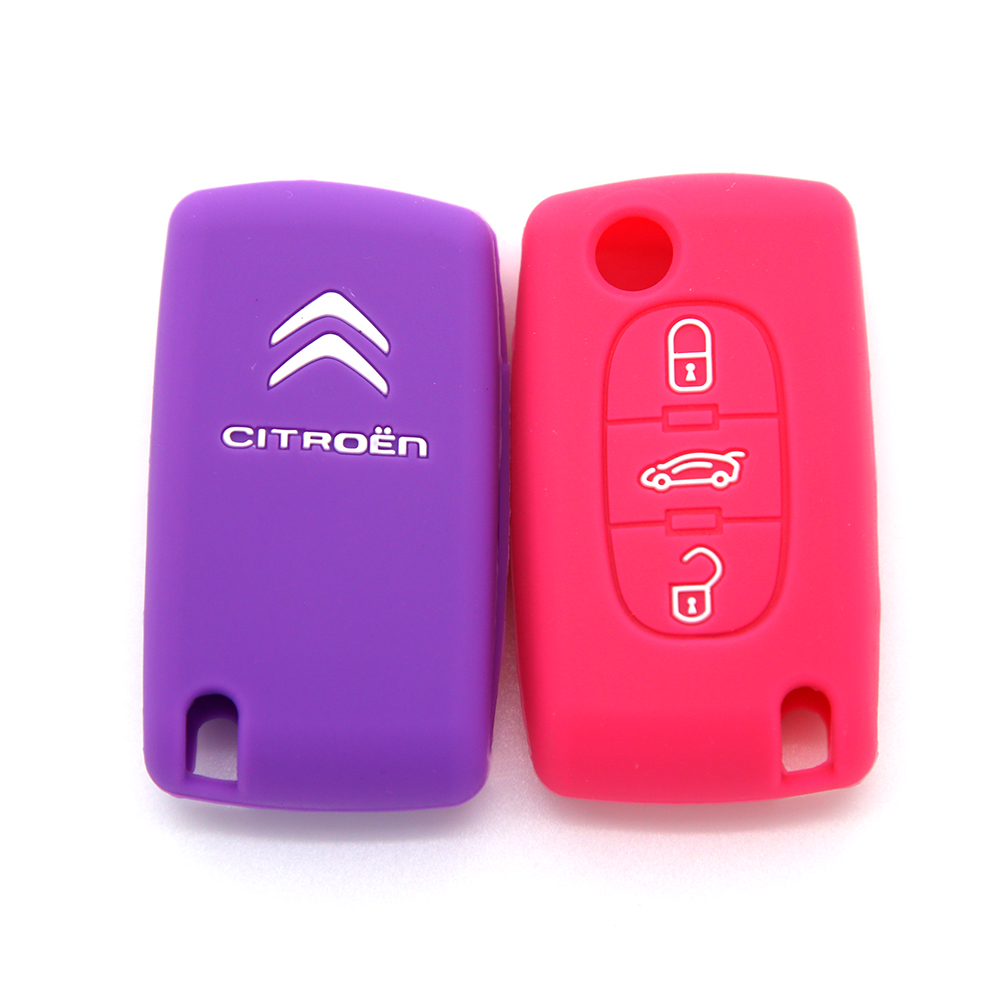 Fancy custom silicone car key cover