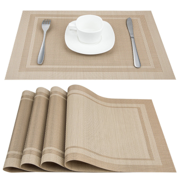 2022 Großhandel weiche PVC Esstischmatten runde Placemats zum Verkauf