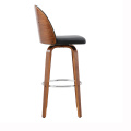 Wood Stool Rounded Bar Chair Dining