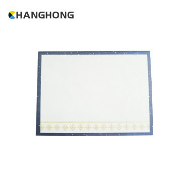 Golden Floral Border Note Sheet