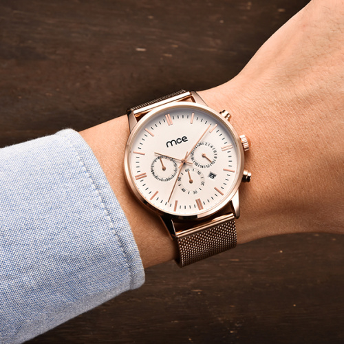 Fashion 3atm water resistance dress chronograph watch