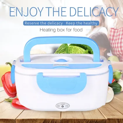 Electric 2-in-1 Food Grade Plastic Heating Rice Storage Lunch Box