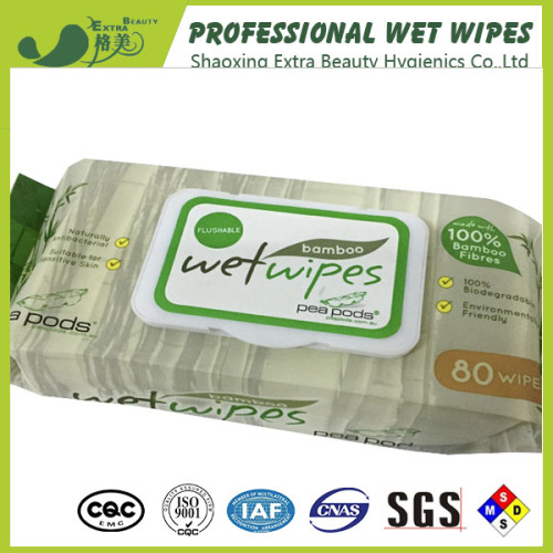 100% Soft Bamboo Fiber Spunlace Refreshing Baby Wipes