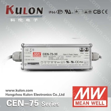 MeanWell CEN 75w 20v adjustable indoor outdoor installation led driver