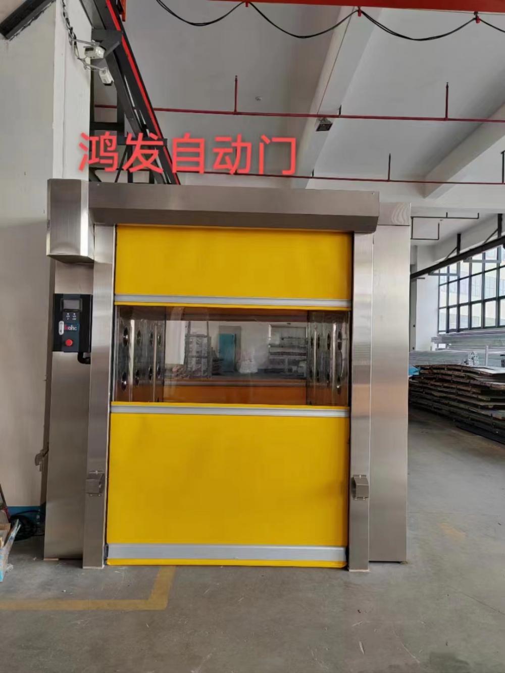 Industrial stainless steel roller shutter high speed door